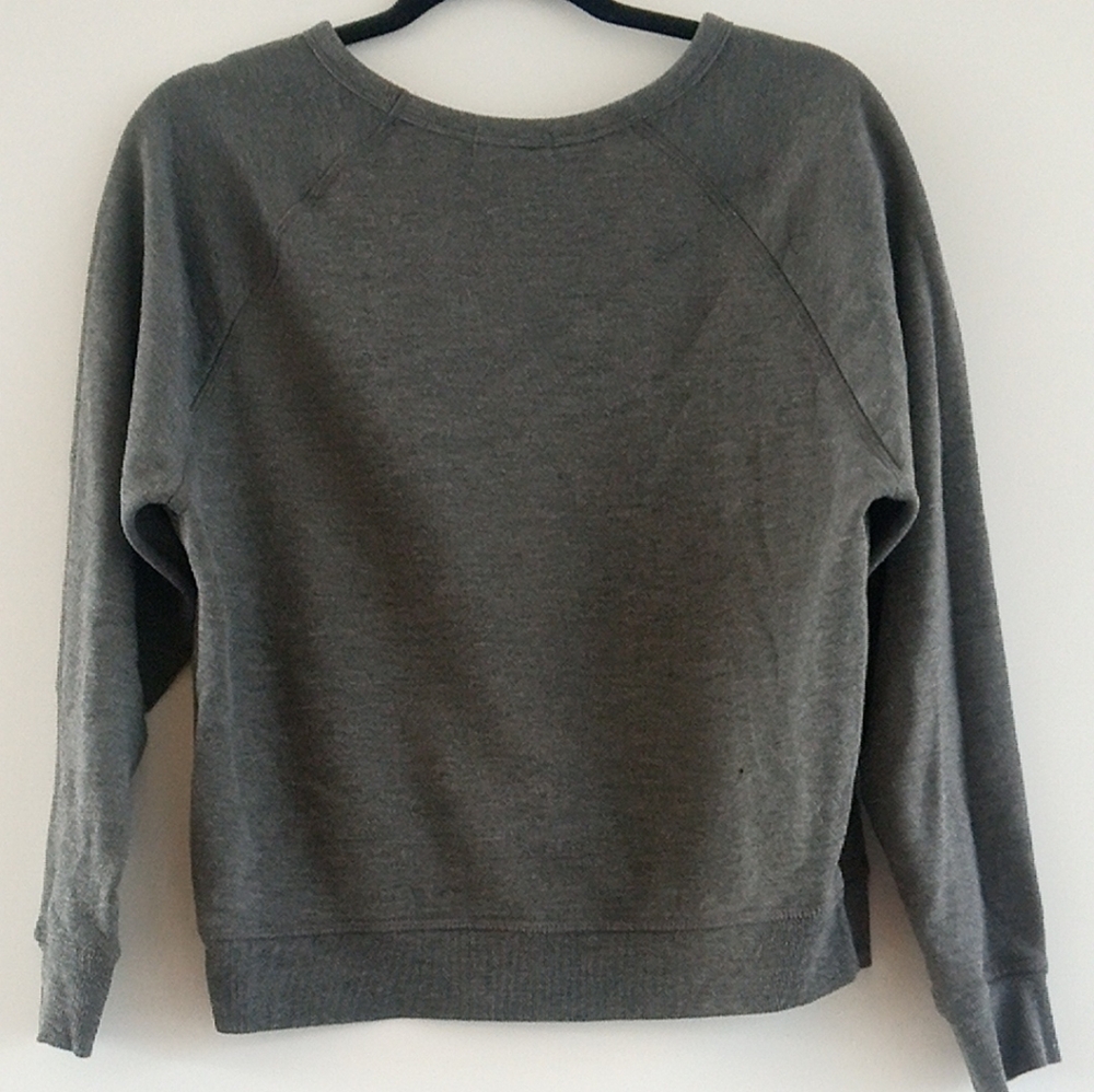 Grayson Threads Gray Good Vibes Graphic Pullover Sweatshirt Size Medium - Picture 3 of 12